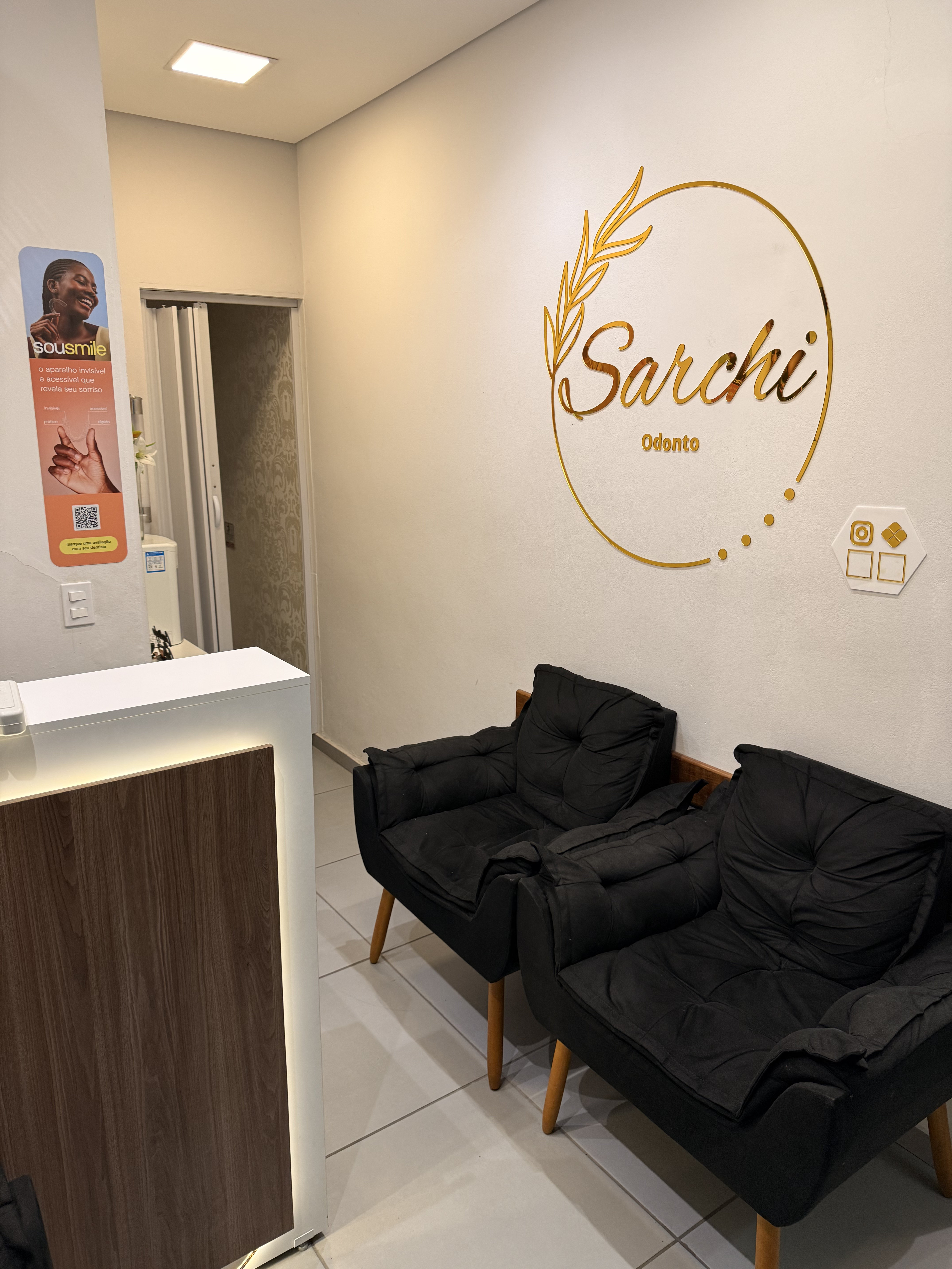 Recepcao da clinica Sarchi Odontologia